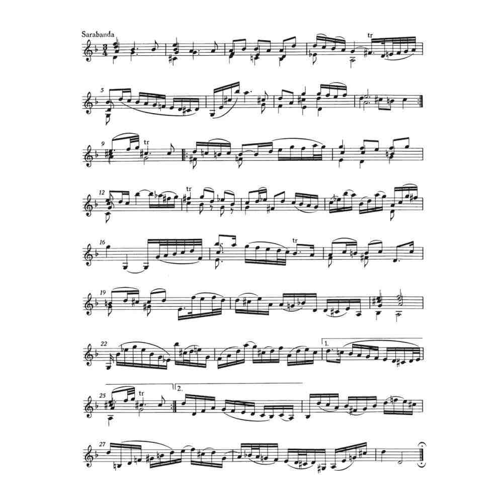 Bach J S 6 Sonatas And Partitas Bwv 1001 1006 For