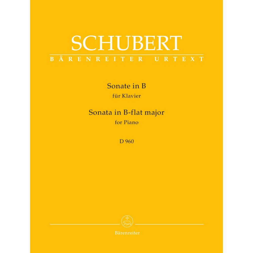 Schubert Franz Sonata In B Flat Major For Piano D960 Urtext Published By Barenreiter Evergreen Workshop
