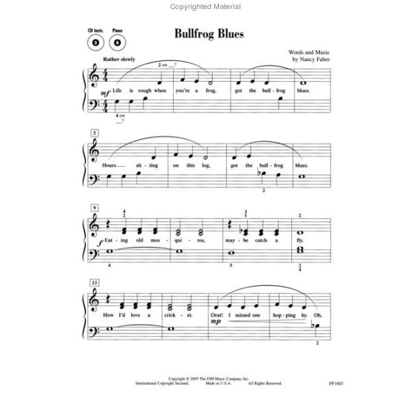 Faber Piano Adventures is an innovative and exciting method series by Nancy and Randall Faber, a husband and wife team that has dedicated their lives to teaching musicians.