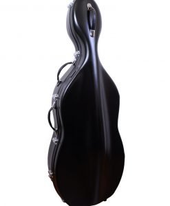 Tonareli Fiberglass Cello Case Black VCF3001 Front